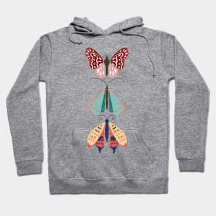 Colorful  butterfly trio Hoodie